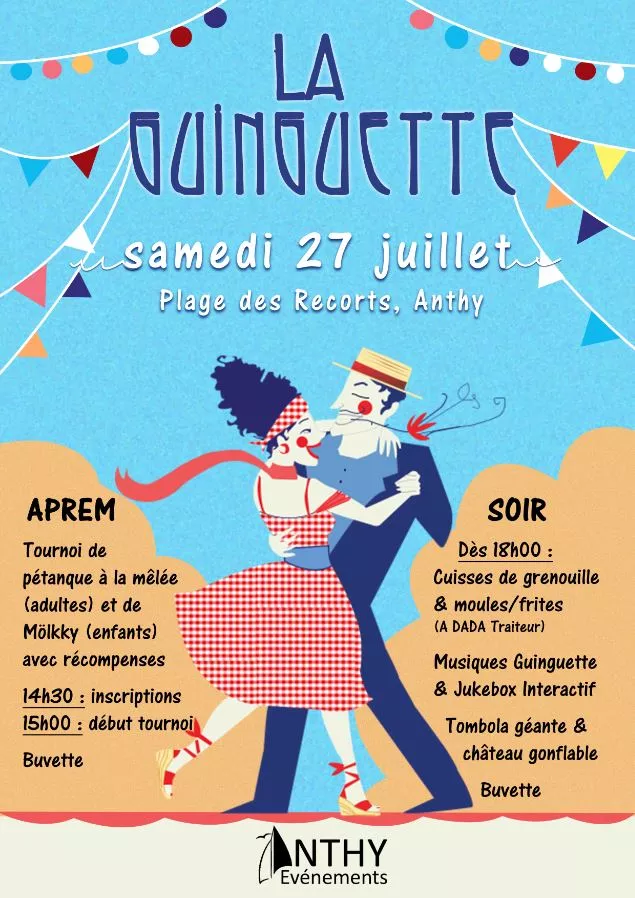 Ambiance guinguette à Anthy le samedi 27 juillet