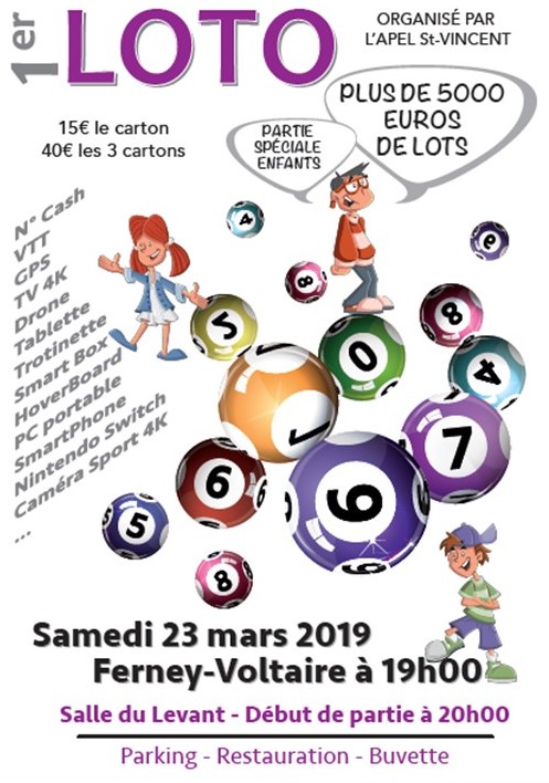 Ferney-voltaire - Loto De L'ecole St Vincent - Agenda