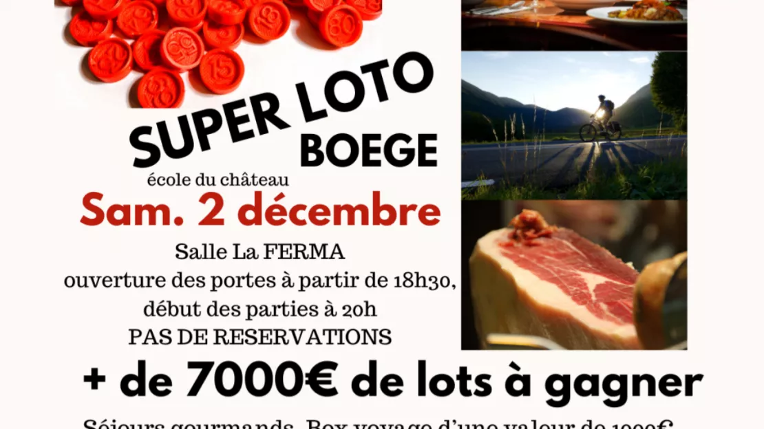 Boëge Super loto de l'école du Château