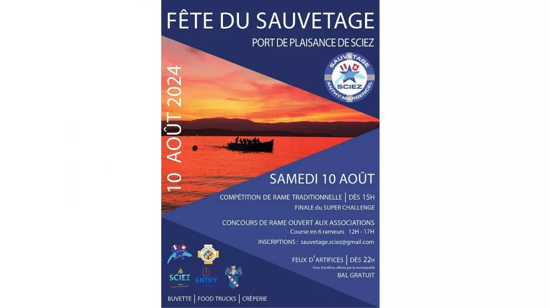 Fête du Sauvetage de Sciez-Anthy-Margencel, le 10 août 2024 au port de Sciez.