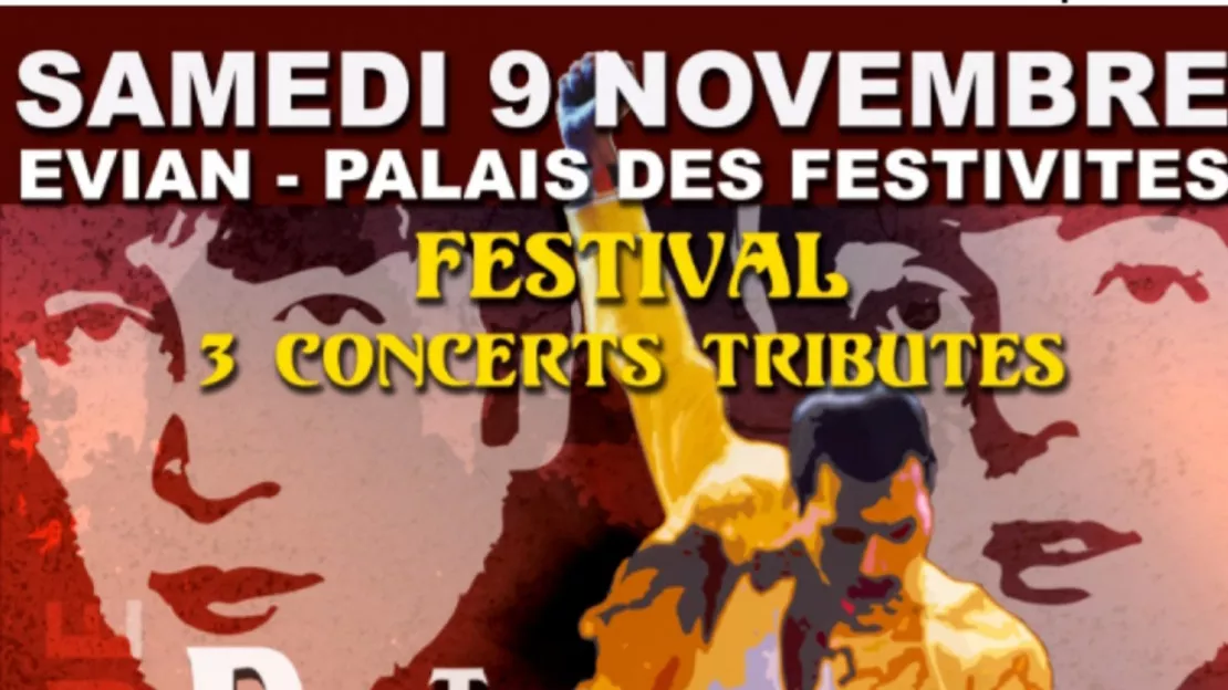 Evian - 3 concerts "tribute" : THE BEATLES / QUEEN et U2