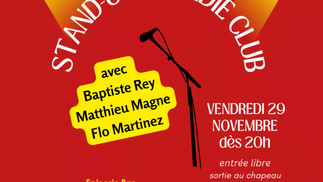 Soirée Stand-up Comédie Club au bar El Vice Versa