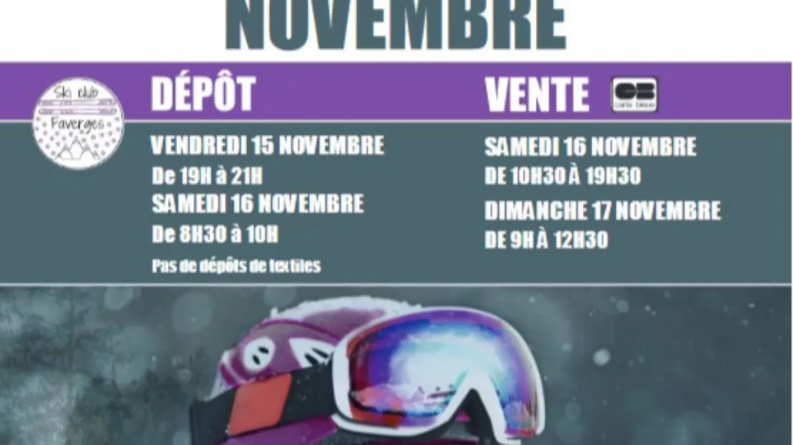 bourse aux skis faverges