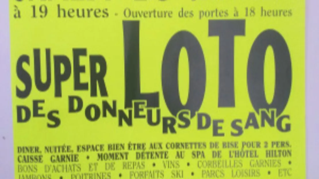 LOTO DES DONNEURS DE SANG NEUVECELLE