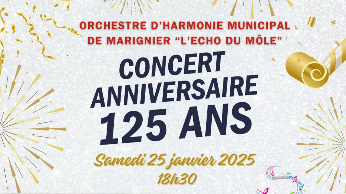 Concert des 125 ans de l'Orchestre d'Harmonie Municipal de Marignier