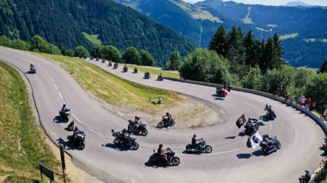 10 000 Harley et 30 000 personnes à Morzine ce week-end !