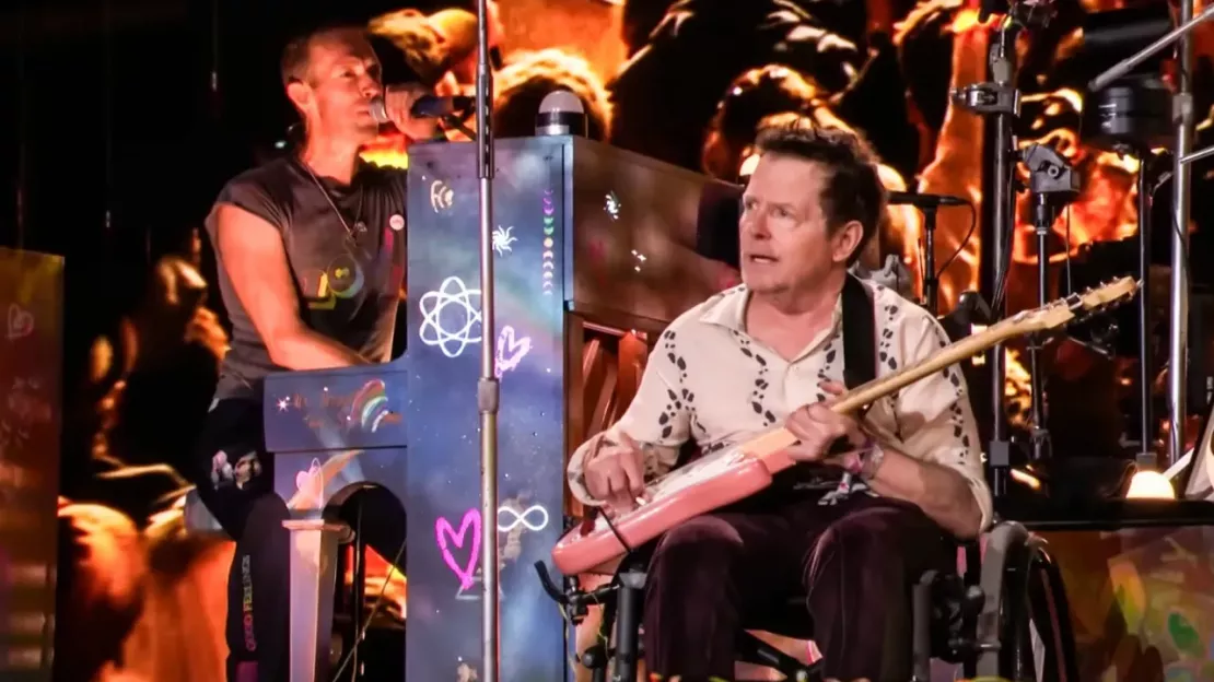 Coldplay fait monter Michael J. Fox sur scène