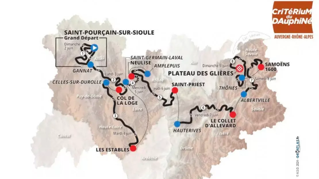 Cyclisme : l'arrivée du Critérium du Dauphiné en Haute-Savoie