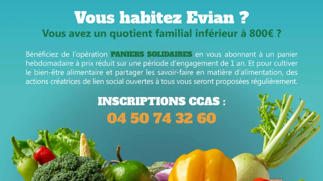 Evian : réunion publique sur les « Paniers solidaires » mardi 30 janvier au palais des festivités