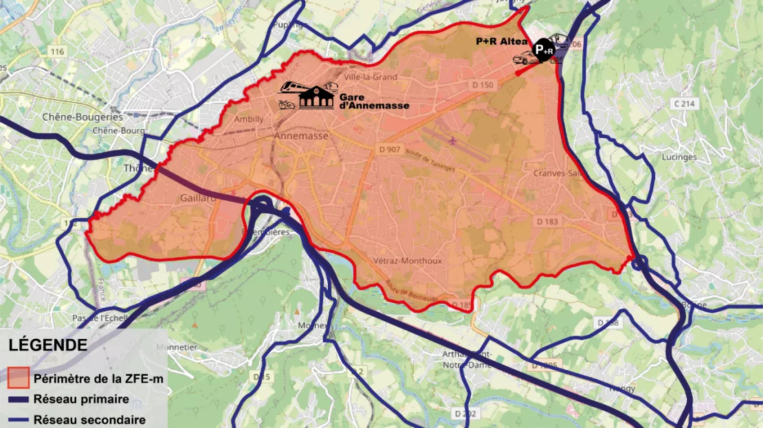 Les ZFE sont désormais en place sur les agglos d'Annemasse et d'Annecy