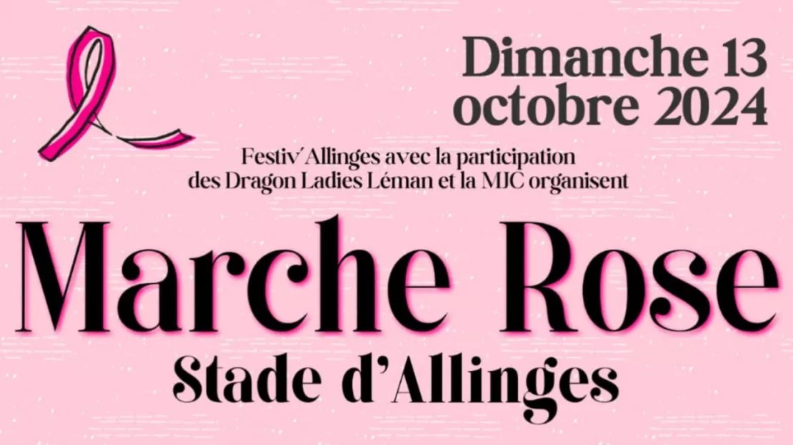 Une marche rose à Allinges pour la lutte contre le cancer le 13 octobre (interview)