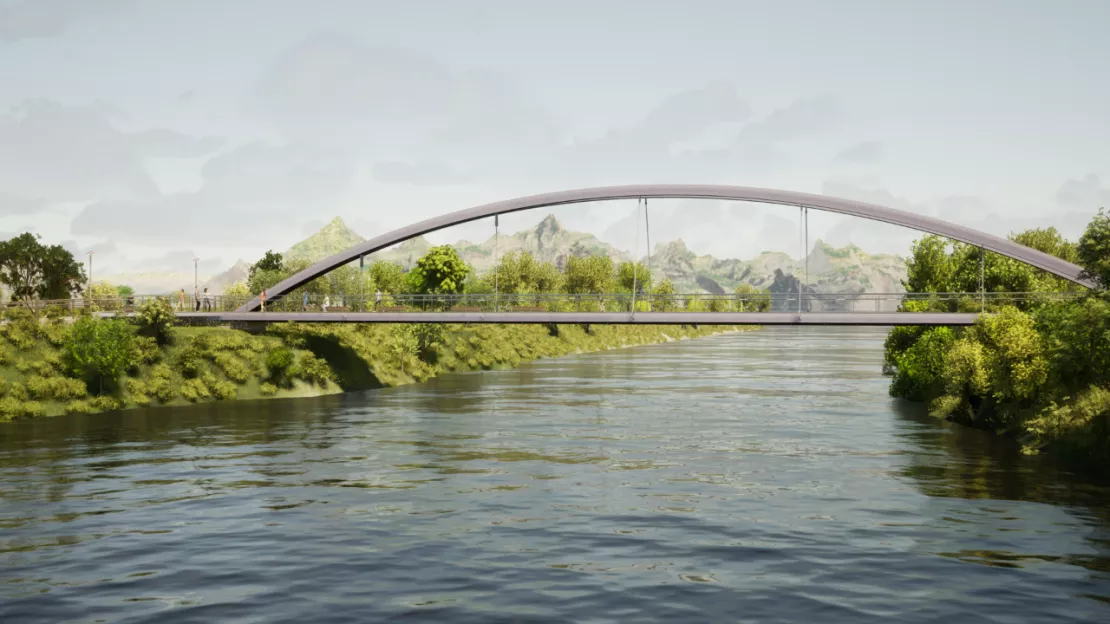 Une nouvelle étape ce mardi pour la passerelle d'Annemasse